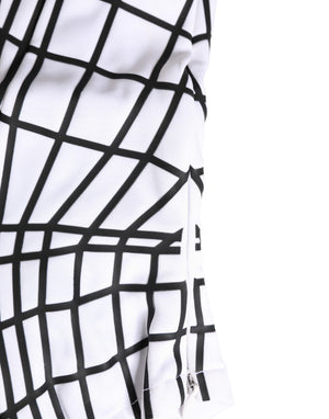 Men White Stripes Nylon Ski Mask Balaclava Hat