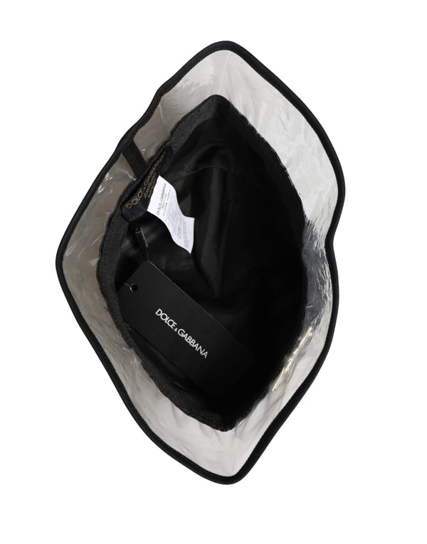 Black Cotton Plastic Fisherman Bucket Capello Hat