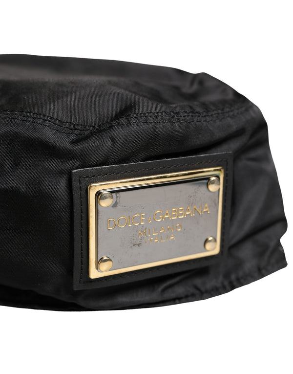 Men Black Plastic Fisherman Bucket Capello Hat