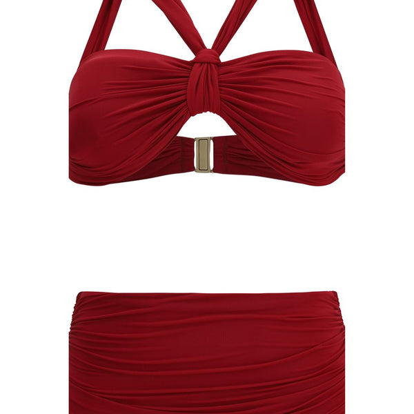 Bordeaux Polyester Bikini