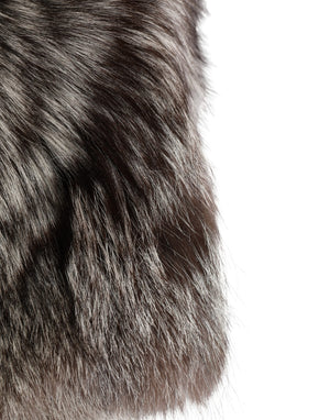Brown Faux Fur Whole Head Wrap Capello Hat