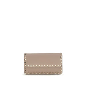 Beige Calf Leather Bos Taurus Wallet
