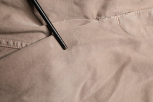 Beige Straight Cargo Chino Trouser Pants