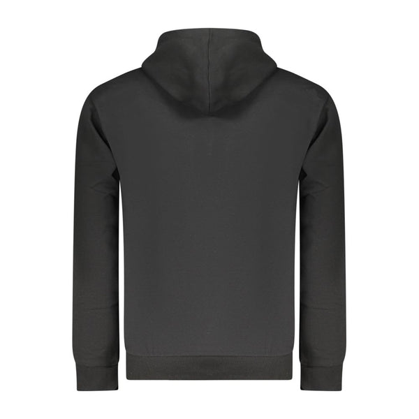 Black Cotton Men's Hoodie