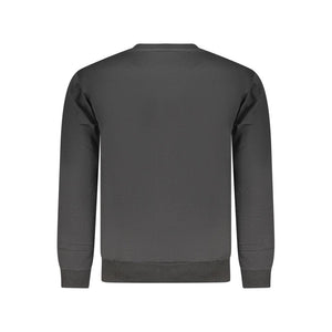Black Cotton Men's Sweatshirt