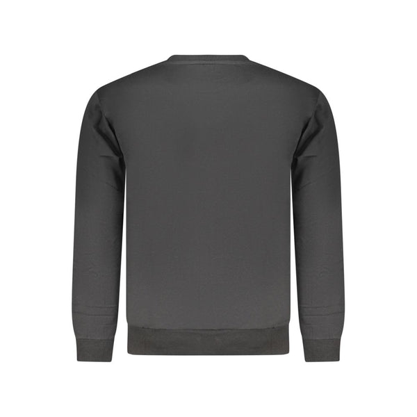Black Cotton Men's Sweatshirt