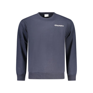 Blue Cotton Men's Sweatshirt