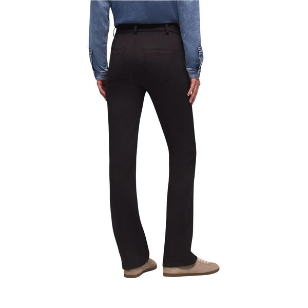 Black Polyamide Bootcut Jeans