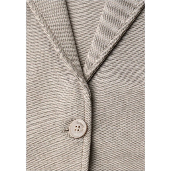 Beige Polyacrylic Blazer