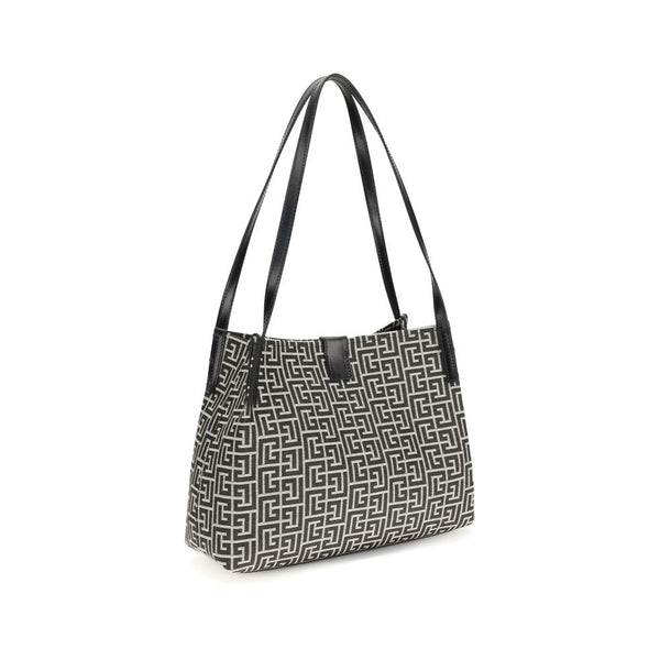 Black Cotton Shoulder Bag