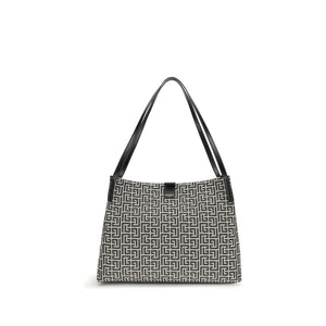 Black Cotton Shoulder Bag