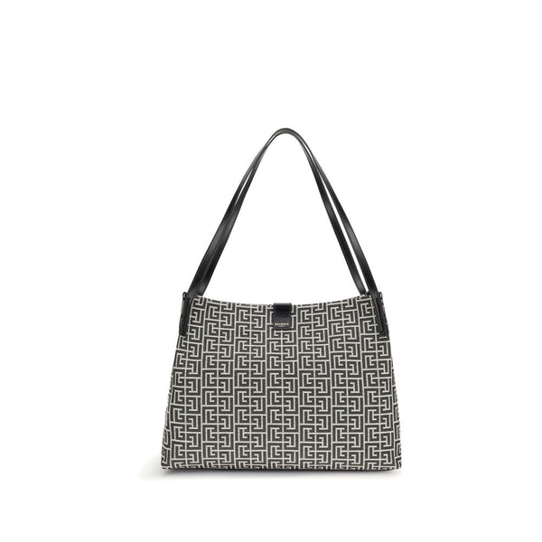 Black Cotton Shoulder Bag