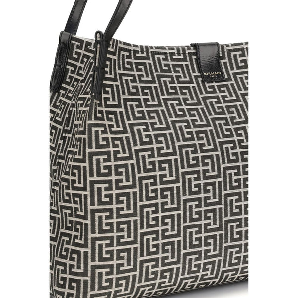 Black Cotton Shoulder Bag
