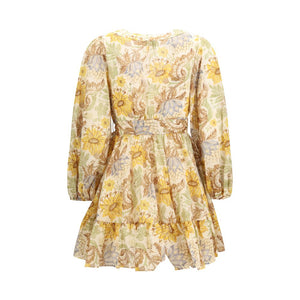 Bicolor Cotton Casual Dress