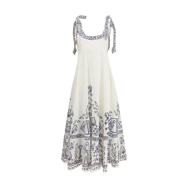 White Linen Casual Dress