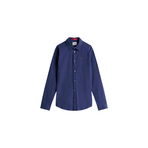 Blue Cotton Dress Shirt