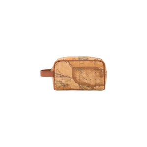 Beige Cotton Clutch Bag