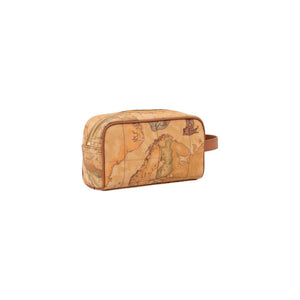 Beige Cotton Clutch Bag