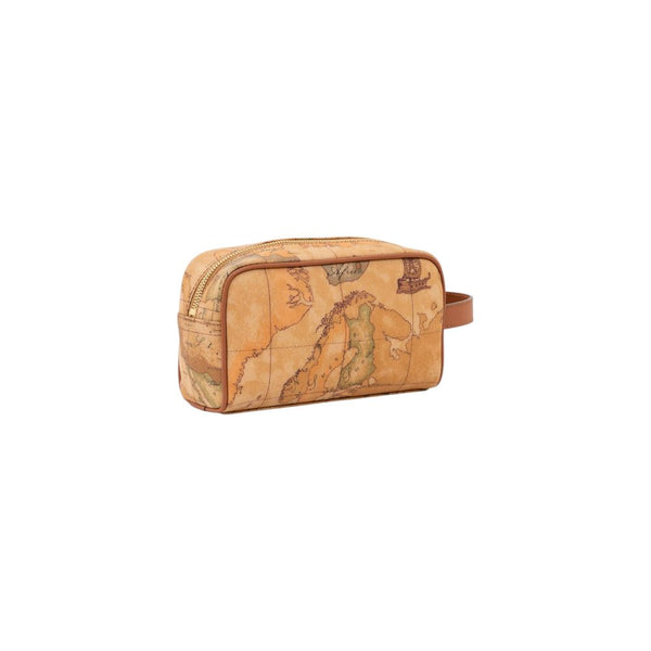 Beige Cotton Clutch Bag