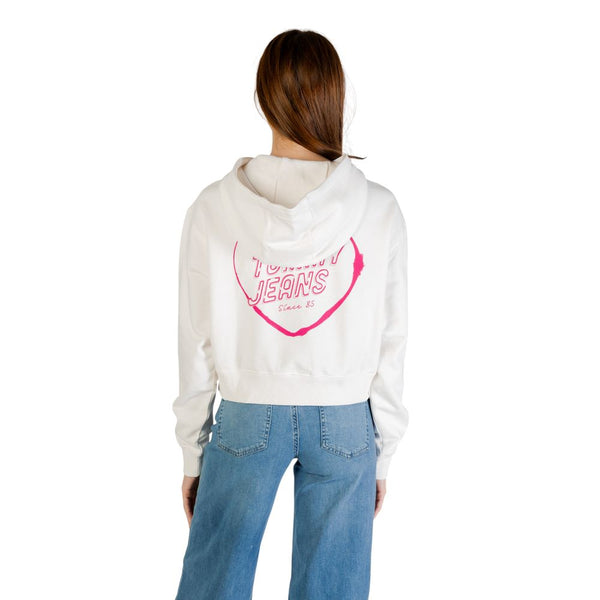 Cream Recycled Cotton Hoodie