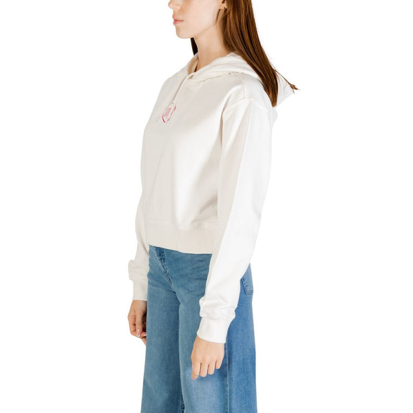 Cream Recycled Cotton Hoodie