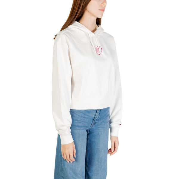 Cream Recycled Cotton Hoodie