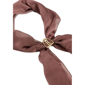 Gray Polyester Scarf