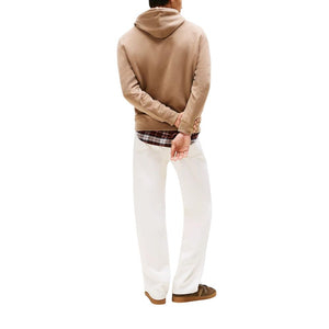 Beige Recycled Cotton Hoodie