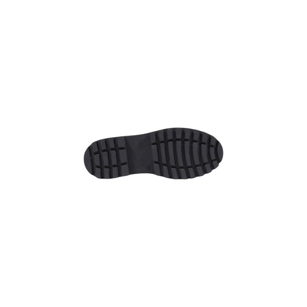 Black Polyethylene Lace-Up Boots