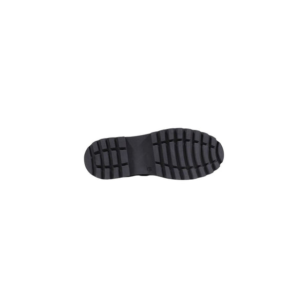 Black Polyethylene Lace-Up Boots