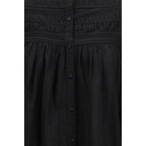 Black Cotton Dress Shirt