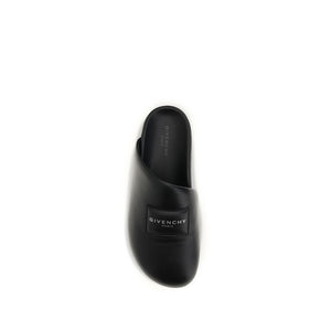Black Calf Leather Bos Taurus Mules