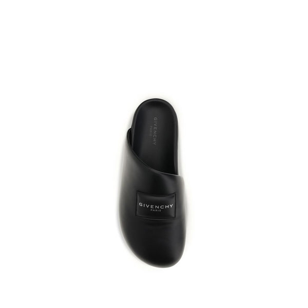 Black Calf Leather Bos Taurus Mules