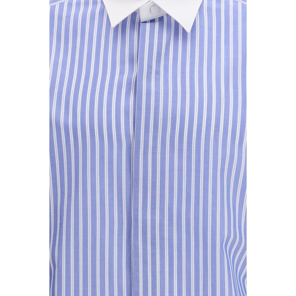 Blue Cotton Dress Shirt