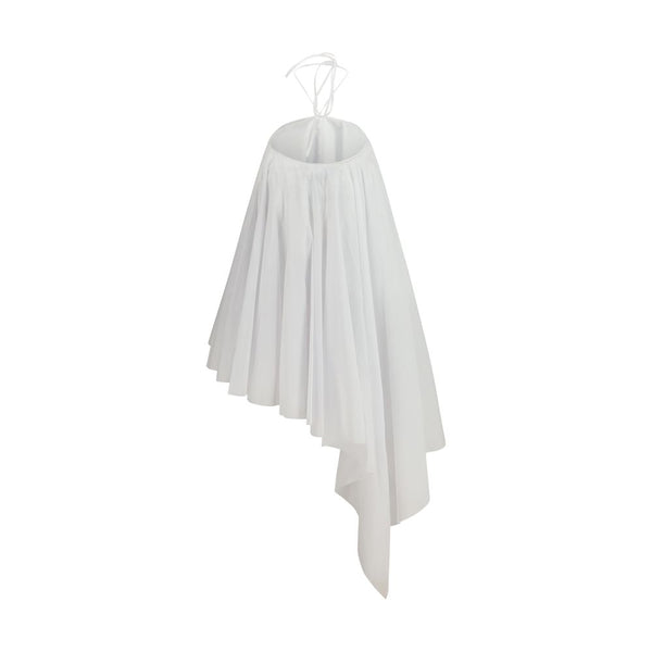 White Cotton Casual Dress