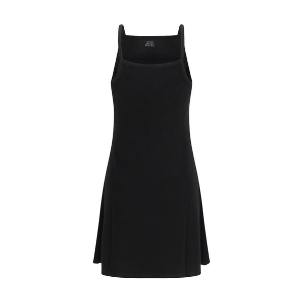 Black Viscose Casual Dress