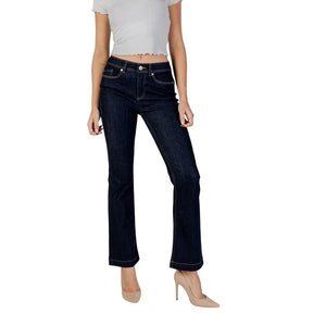 Blue Cotton Skinny Jeans
