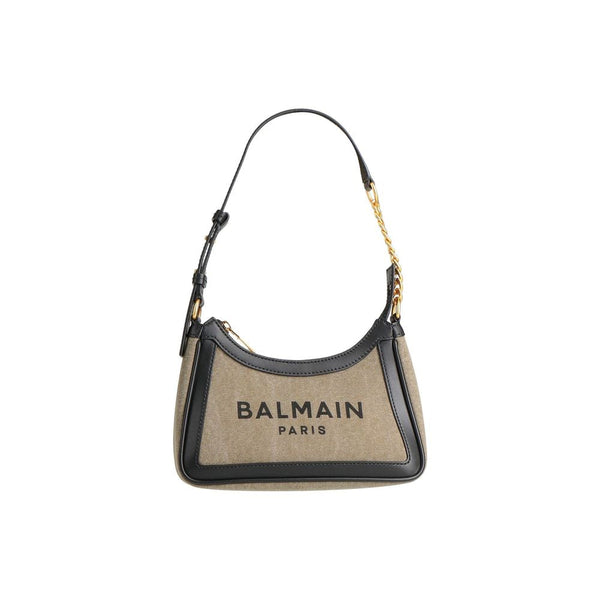 Bicolor Cotton Shoulder Bag