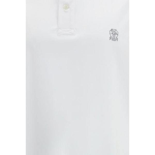 White Cotton Polo Shirt