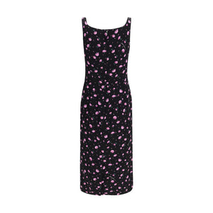 Multicolor Silk Casual Dress