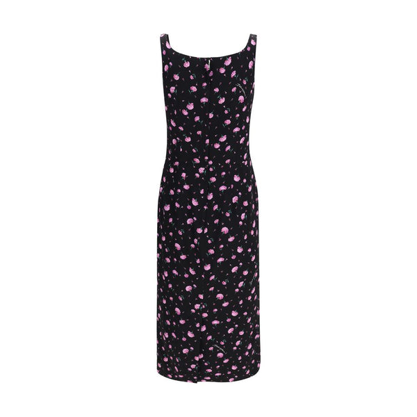 Multicolor Silk Casual Dress
