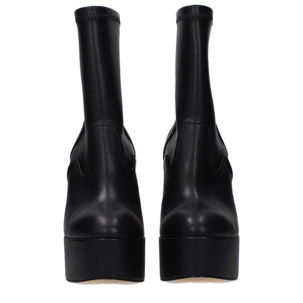 Black Leather Ankle Boots