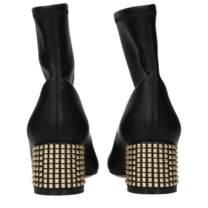 Black Leather Ankle Boots