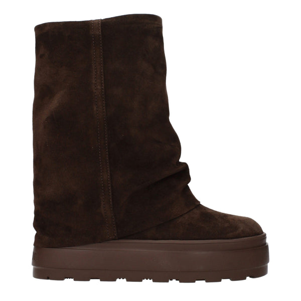 Brown Leather Ankle Boots