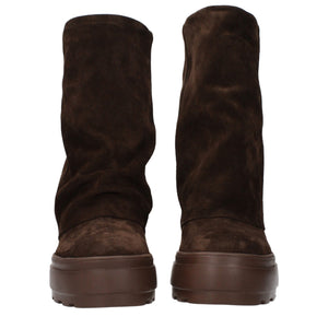 Brown Leather Ankle Boots