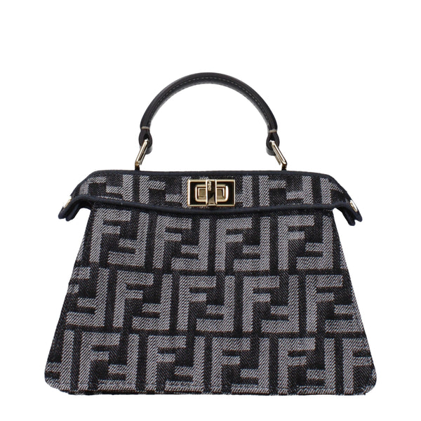 Black Fabric Handbag