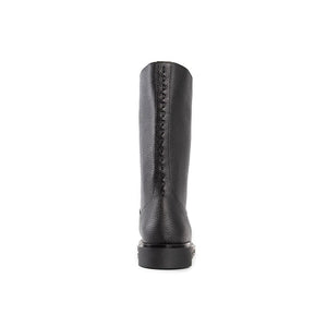 Black Calfskin Boots