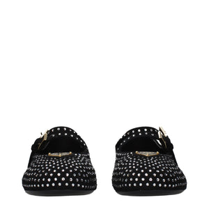 Black Leather Ballet Flats