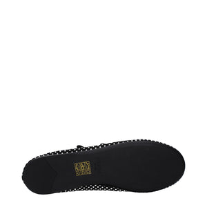 Black Leather Ballet Flats