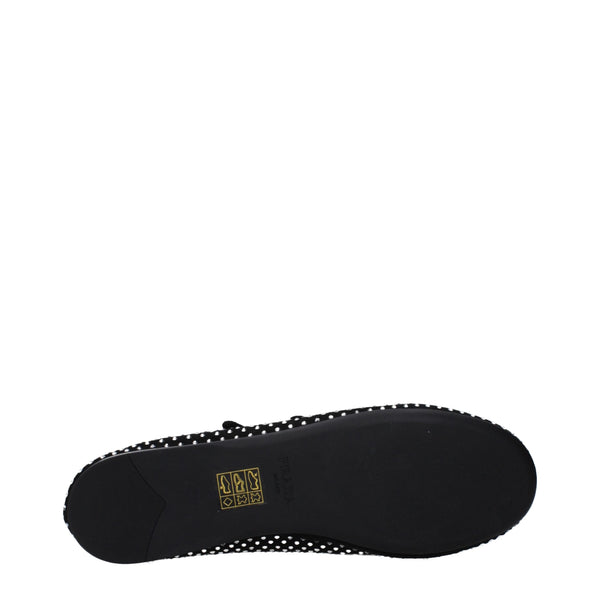 Black Leather Ballet Flats